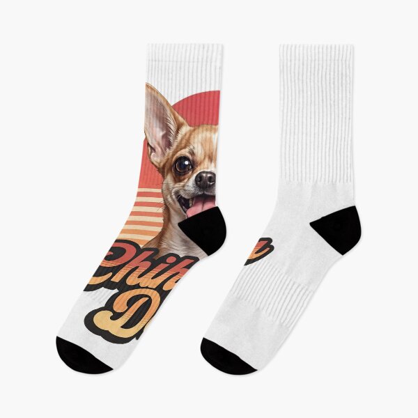 Item preview, Chihuahua Dad Retro Sunset Dog Owner Gift designed and sold by OlyvieArt.