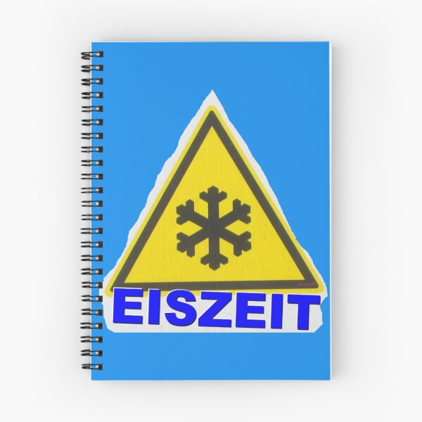 Item preview, Yellow warning sign with snowflake and ICE AGE designed and sold by ZoffArt-Shop.