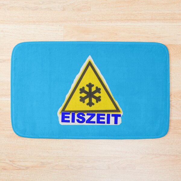 Item preview, Yellow warning sign with snowflake and ICE AGE designed and sold by ZoffArt-Shop.