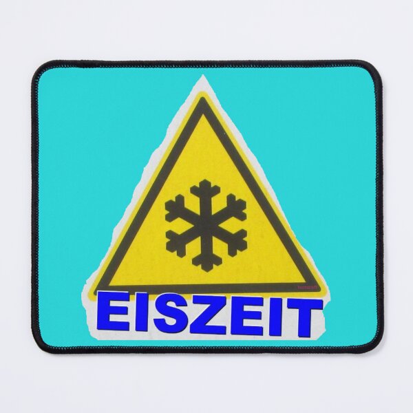 Item preview, Yellow warning sign with snowflake and ICE AGE designed and sold by ZoffArt-Shop.