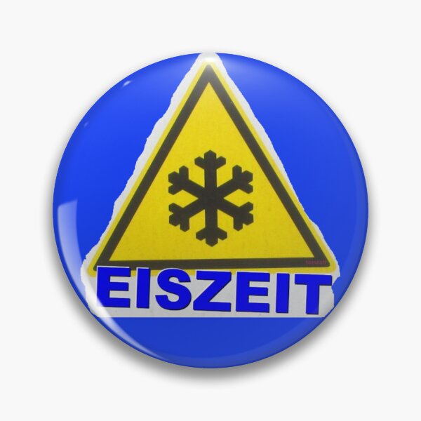 Item preview, Yellow warning sign with snowflake and ICE AGE designed and sold by ZoffArt-Shop.