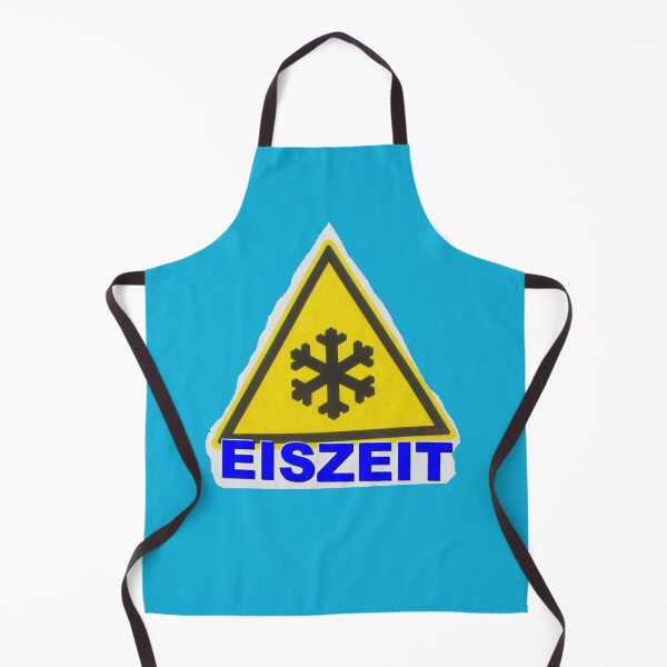 Item preview, Yellow warning sign with snowflake and ICE AGE designed and sold by ZoffArt-Shop.
