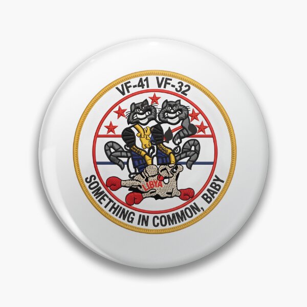 Item preview, VF-41 & VF-32 "Something in Common" Libya Engagement Patch designed and sold by CharlieDesings.