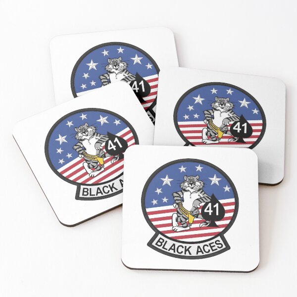 Item preview, VF-41 "Black Aces" High-Visibility Squadron Patch designed and sold by CharlieDesings.