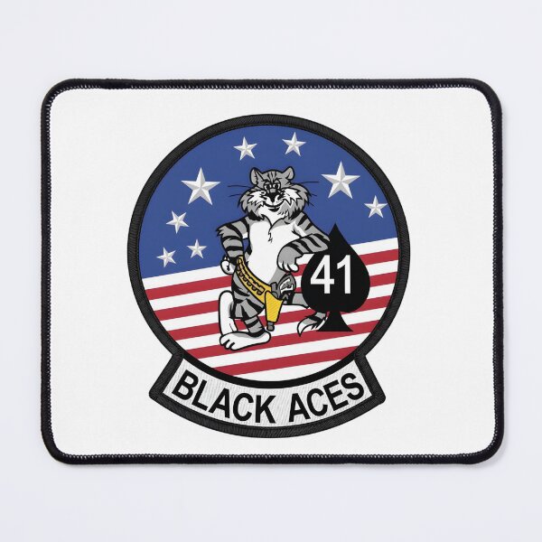 Item preview, VF-41 "Black Aces" High-Visibility Squadron Patch designed and sold by CharlieDesings.