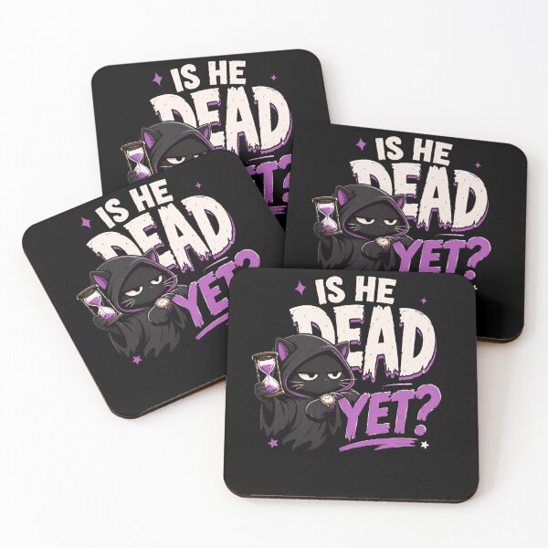 Item preview, Is He Dead Yet? Cat designed and sold by JohnnyP-Store.
