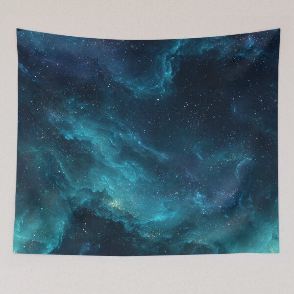 Item preview, Blue Galaxy Nebula Deep Space Starfield Cosmic Art designed and sold by Faithlines.