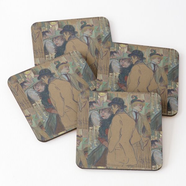 Item preview, Alfred La Guigne by Henri de Toulouse-Lautrec | Vintage Paris Bar Scene Poster designed and sold by artofuniverse.