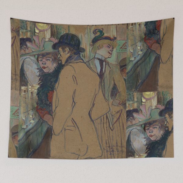 Item preview, Alfred La Guigne by Henri de Toulouse-Lautrec | Vintage Paris Bar Scene Poster designed and sold by artofuniverse.