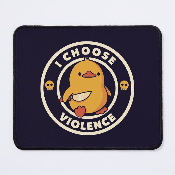 Item preview, I Choose Violence Funny Duck With Knife Meme Sticker I designed and sold by Tobe Fonseca®.