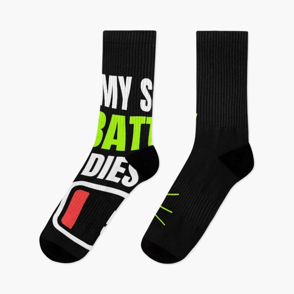 Item preview, My Social Battery Dies Fast Funny Introvert Meme Minimal Streetwear Design designed and sold by Uvclick.