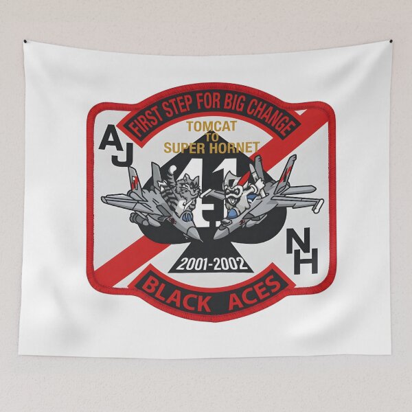 Item preview, VFA-41 "Black Aces" Aircraft Transition Patch (Tomcat to Super Hornet) designed and sold by CharlieDesings.