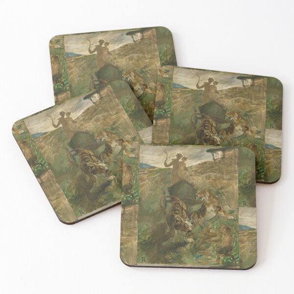 Item preview, Allégorie Le Printemps de la Vie by Henri de Toulouse-Lautrec | Wild Tiger Drama Art Print designed and sold by artofuniverse.