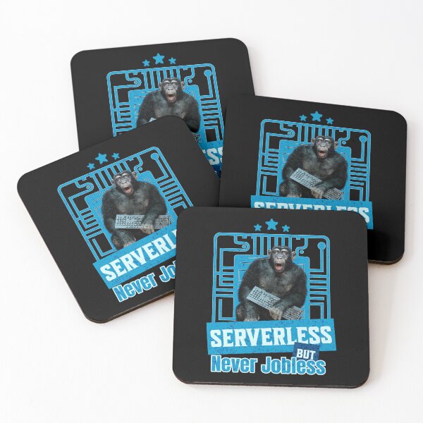 Item preview, Serverless But Never Jobless Developer Humor Funny Monkey designed and sold by Vac1.