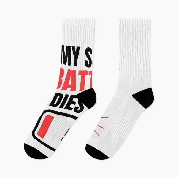 Item preview, My Social Battery Dies Fast Minimalist Funny Introvert Quote Clean Design designed and sold by Uvclick.