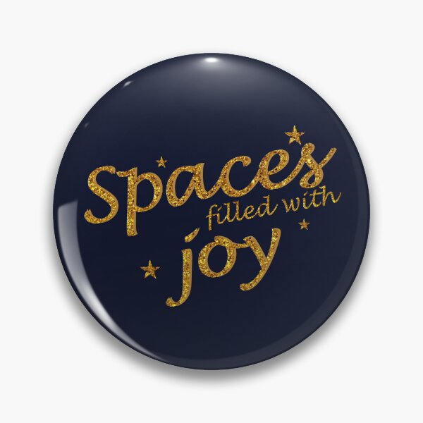 Item preview, Spaces Filled With Joy – Elegant Gold Glitter Typography designed and sold by ruchikadesigns.