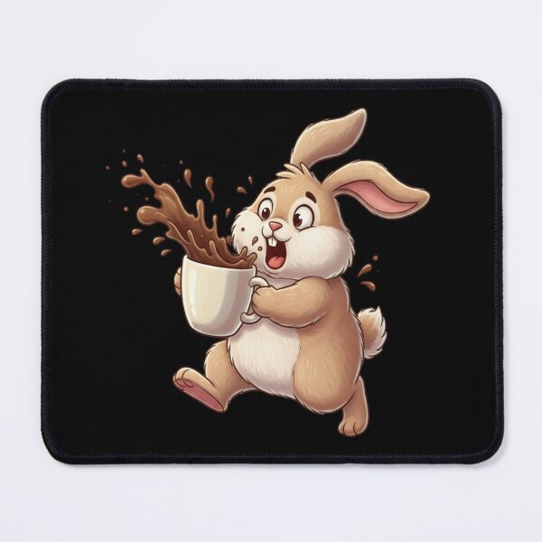 Item preview, Funny Rabbit Meme Humor Collection – Coffee Bunny Meme Funny Cartoon Rabbit Chaos Morning Humor designed and sold by MiraLumeStudio.