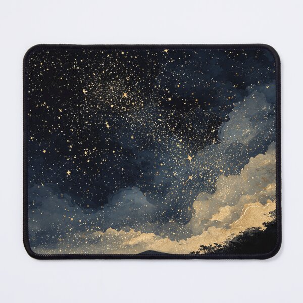 Item preview, Starry Night Sky Galaxy Landscape Cosmic Art Background designed and sold by Faithlines.