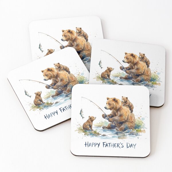 Item preview, Fishing Bears designed and sold by Roy & Tiffany.