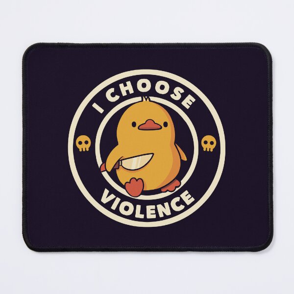 Item preview, Emotionally Unstable Duck Choosing Violence Sticker designed and sold by Tobe Fonseca®.