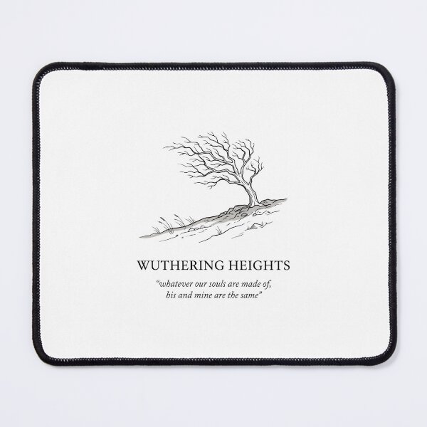 Item preview, Wuthering Heights Souls Quote Windswept Tree Design designed and sold by Fenay Designs.