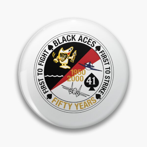 Item preview, VFA-41 "Black Aces" 50th Anniversary Commemorative Patch designed and sold by CharlieDesings.