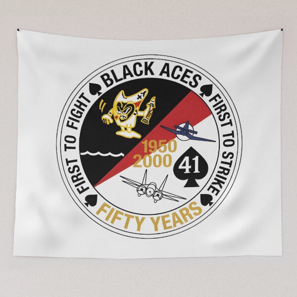 Item preview, VFA-41 "Black Aces" 50th Anniversary Commemorative Patch designed and sold by CharlieDesings.