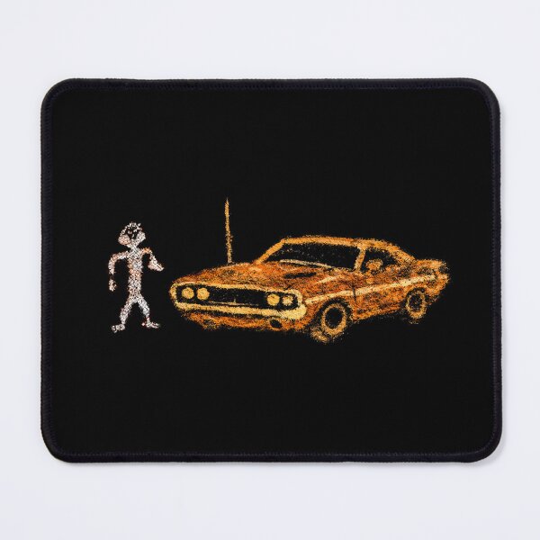 Item preview, 1970 Challenger Classic Muscle Car Primitive Cave Art Naive Design designed and sold by EdGraphy.
