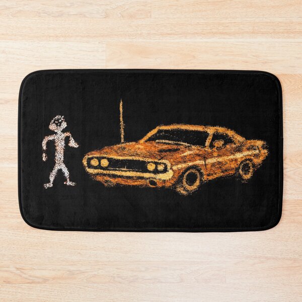 Item preview, 1970 Challenger Classic Muscle Car Primitive Cave Art Naive Design designed and sold by EdGraphy.