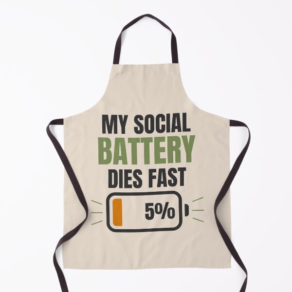 Item preview, My Social Battery Dies Fast Aesthetic Beige Introvert Minimal Design designed and sold by Uvclick.