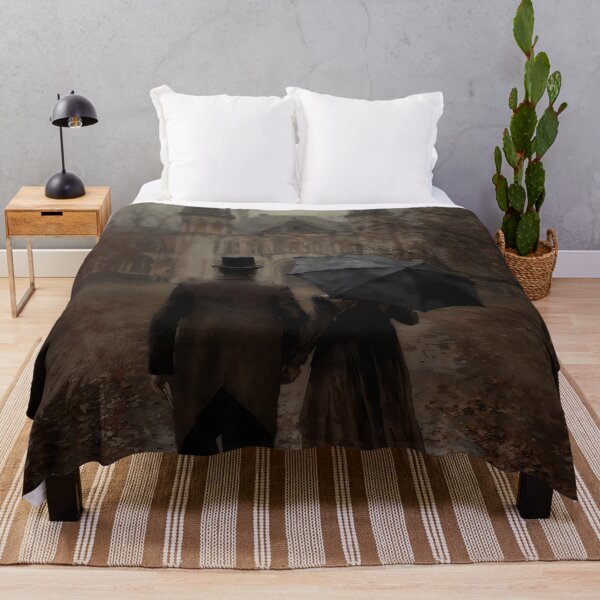 Item preview, Gothic Couple In Love Umbrella Victorian Mansion Art designed and sold by DarkHolyQueen.