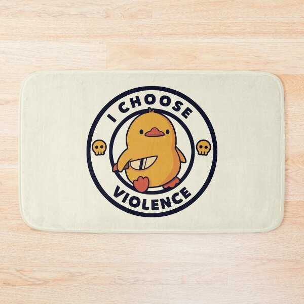Item preview, Retro Funny Duck Choose Violence Vintage Meme Sticker designed and sold by Tobe Fonseca®.