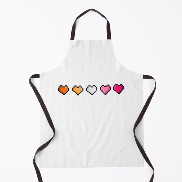 Item preview, Pixel Lesbian Pride Flag Hearts designed and sold by HarveyHandcraftsandDesigns.