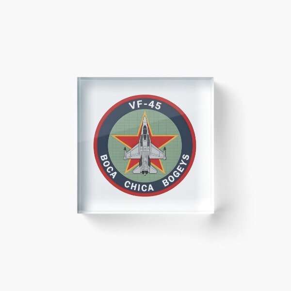Item preview, Insignia del escuadrón adversario VF-45 "Boca Chica Bogeys" designed and sold by CharlieDesings.