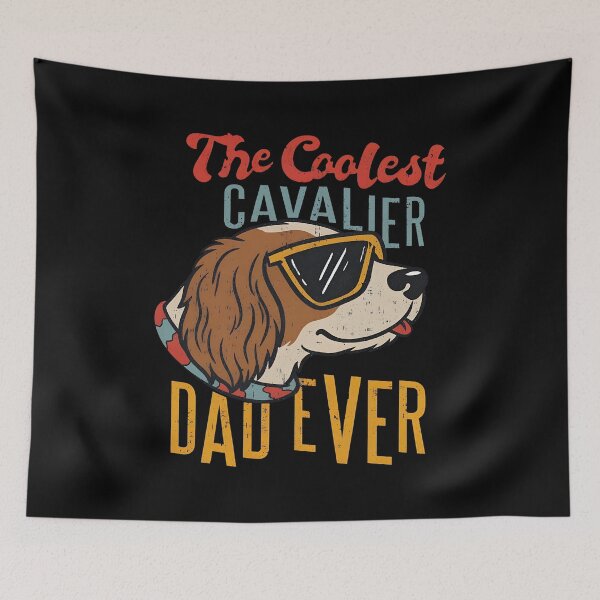 Item preview, The Coolest Cavalier Dad Ever Dog Retro designed and sold by OlyvieArt.