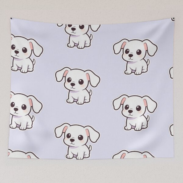 Item preview, Kawaii Chibi Dog Sticker designed and sold by Chromatic Artistry.