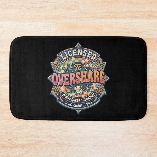 Item preview, Funny Queer Therapist Oversharing Humor Design LGBTQ ADHD Counselor Retro Gift designed and sold by Im-Ara.