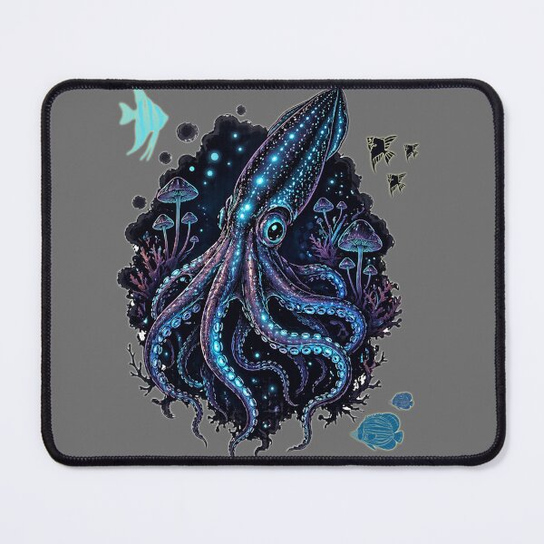 Item preview, Bioluminescent squid designed and sold by RajkaLunari.