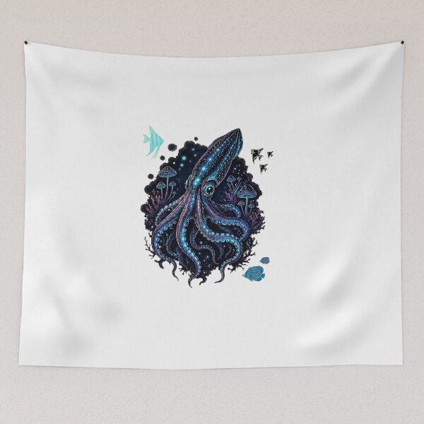 Item preview, Bioluminescent squid designed and sold by RajkaLunari.