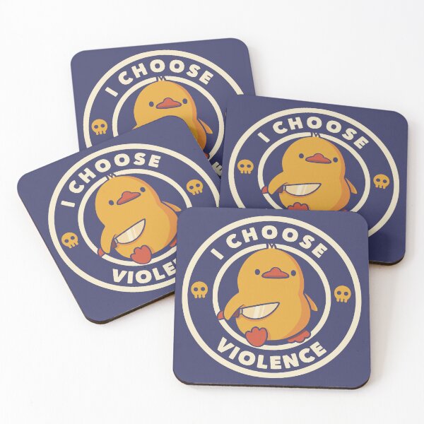 Item preview, Cozy But Dangerous Duck Sticker | Coffee And Violence Meme designed and sold by Tobe Fonseca®.