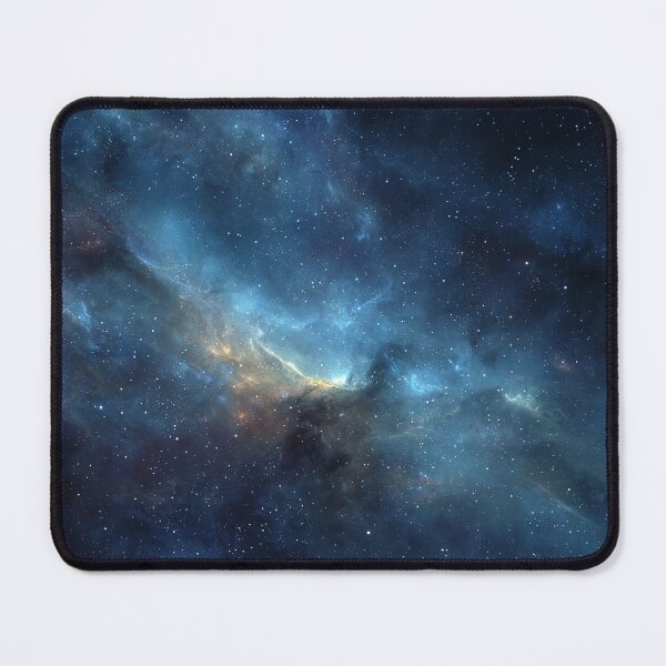 Item preview, Deep Space Blue Galaxy Nebula Starfield Cosmic Wallpaper designed and sold by Faithlines.