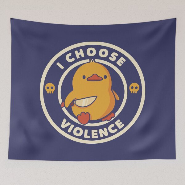 Item preview, Cozy But Dangerous Duck Sticker | Coffee And Violence Meme designed and sold by Tobe Fonseca®.