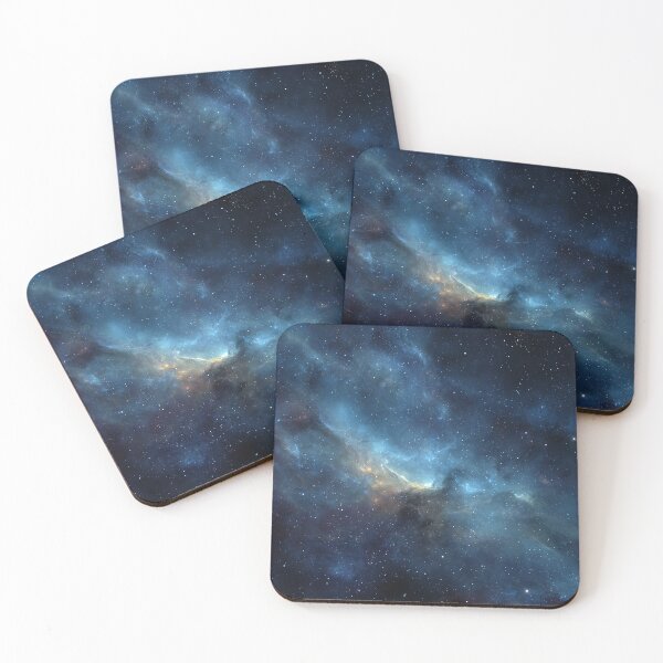 Item preview, Deep Space Blue Galaxy Nebula Starfield Cosmic Wallpaper designed and sold by Faithlines.