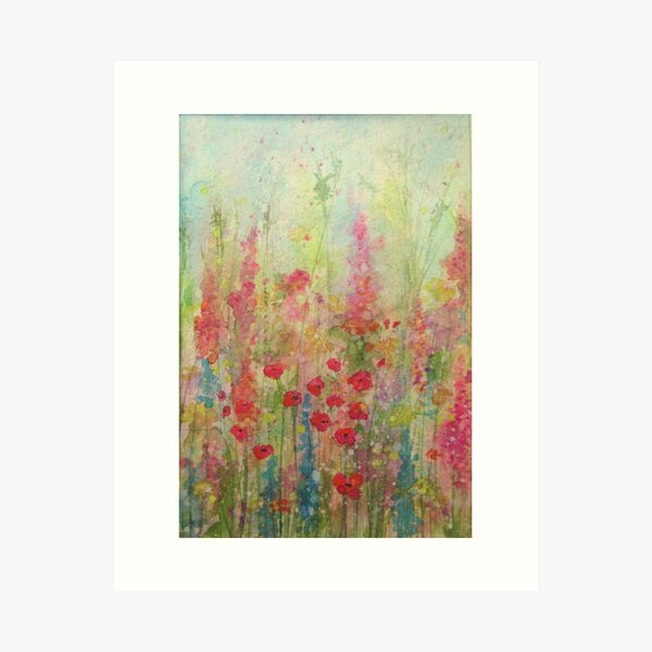 Item preview, Poppy Meadow watercolour Painting designed and sold by Penny Bonser.
