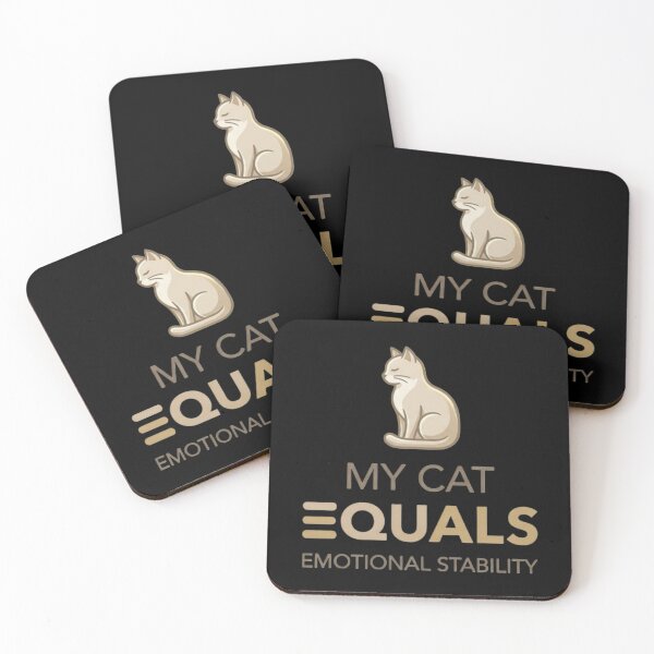 Item preview, My Cat Equals Emotional Stability Cat Lover Shirt designed and sold by Safe Haven Pets.