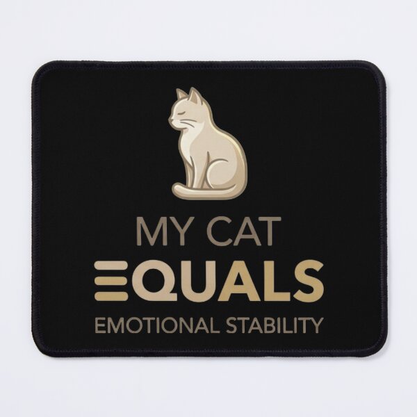 Item preview, My Cat Equals Emotional Stability Cat Lover Shirt designed and sold by Safe Haven Pets.