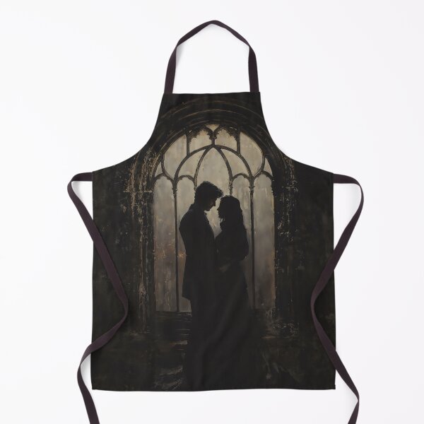 Item preview, Lovers In The Dark Gothic Window Silhouette Art designed and sold by DarkHolyQueen.