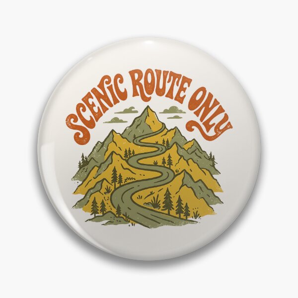 Item preview, Scenic Route Only Vintage Nature Travel Graphic designed and sold by SplashTastic.