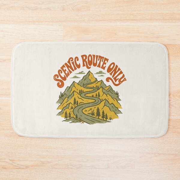 Item preview, Scenic Route Only Vintage Nature Travel Graphic designed and sold by SplashTastic.