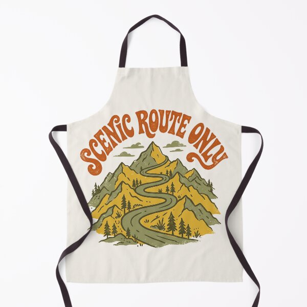 Item preview, Scenic Route Only Vintage Nature Travel Graphic designed and sold by SplashTastic.